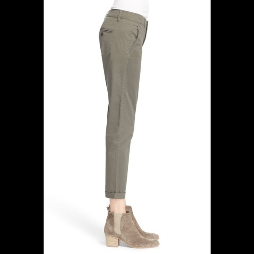 NWT Vince Stretch Cotton Boyfriend Trousers Sz 8 - Picture 4 of 6